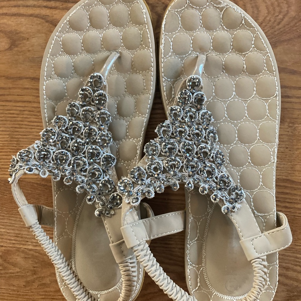 Embellished Flat Sandals
